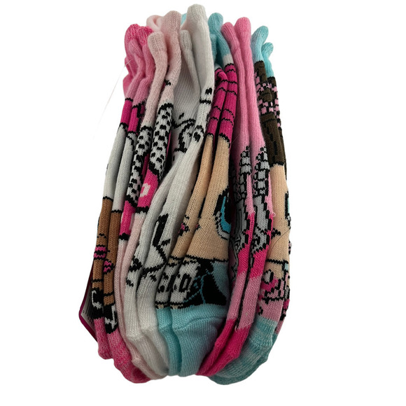 LOL Surprise No Show Socks 6 Pairs 4-10 Size Large - Picture 1 of 8